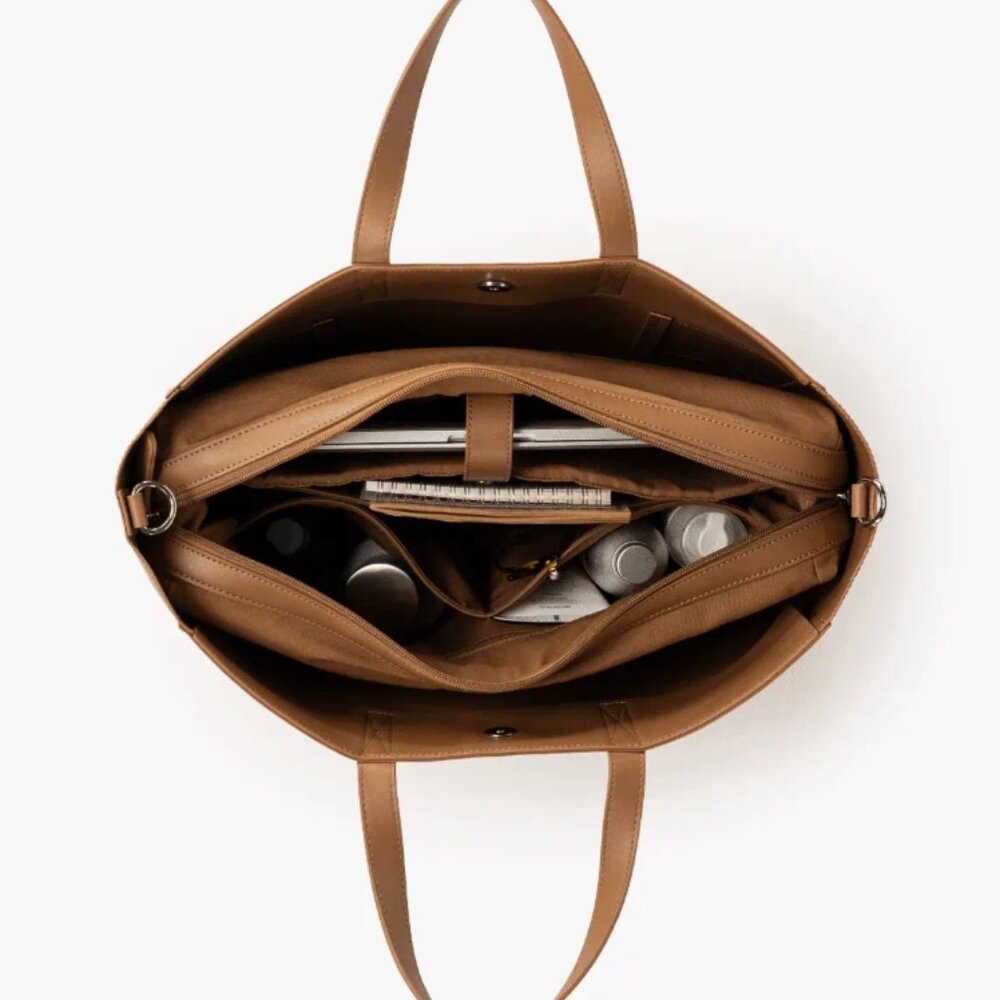 Calpak Haven 16" Laptop Tote Bag - Toffee - Picture 4 of 11